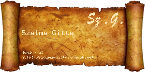 Szalma Gitta névjegykártya